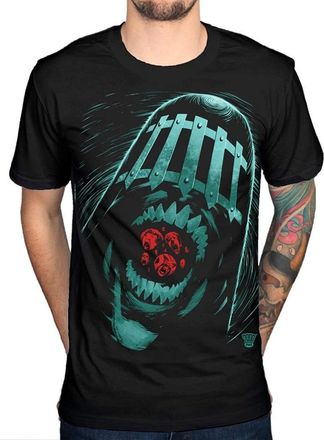 Yin Mens Fashion 2000Ad Judge Death T-Shirt Black