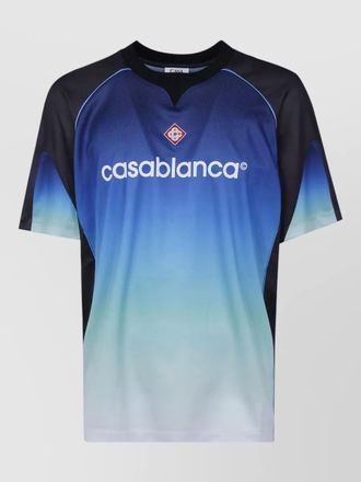 Casablanca short sleeve football crew neck top