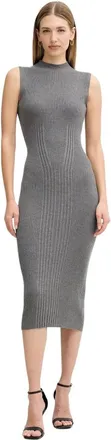 Guess Julia Jurk - Dames - Jurken - Grijs - Maat: Xl/2Xl Zijde