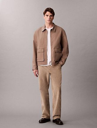 Calvin Klein Pantal&oacute;n Chino Recto Estilo A&ntilde;os 90 De Pana