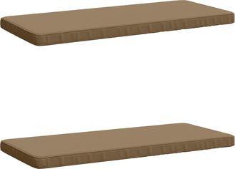 vidaXL Cojines Para Banco De 2 Piezas Vught 2 Uds. 100% Poli&eacute;ster Vidaxl