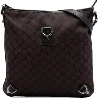 Gucci Borsa a tracolla Pre-owned in nylon - - Pre-owned - Donna - Marrone - ONE SIZE