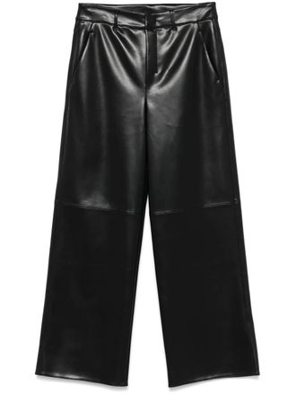 Max Mara Storia trousers - women - Polyester/Polyurethane Resin - 38 - Black