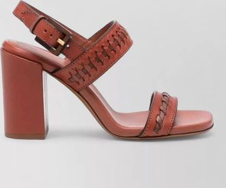 Zimmermann leather woven slingback sandals