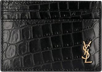Saint Laurent Printed Leather Card Holder