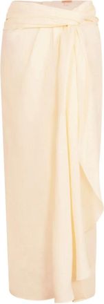 Johanna Ortiz Gonna midi Captivation drappeggiata - Toni neutri