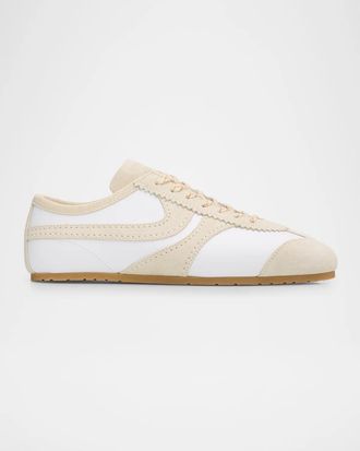 Dries Van Noten Dustin Mixed Leather Retro Runner Sneakers