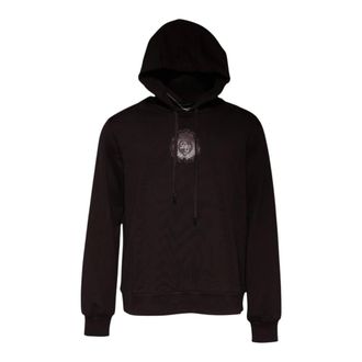 Dolce & Gabbana Brown Cotton Logo Hooded Sweatshirt