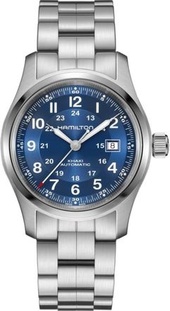 Hamilton Khaki Field Auto 42MM Blue Dial Stainless Steel Mens Watch H70605140