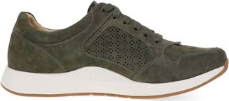 Dansko Womens Catie Suede Sneakers In Olive Suede
