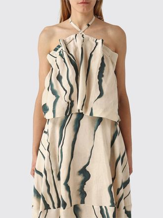 Liviana Conti Top di lino stampato Liviana Conti