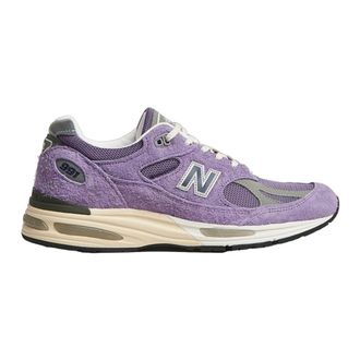 New Balance Sneakers, male, Purple, Size: 13 1/2 US Mesh and Suede Sneakers