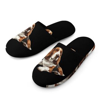Generic Cartoon Basset Hound Dog Mens House Slippers Slip Indoor Slipper On Shoes Warm Outdoor