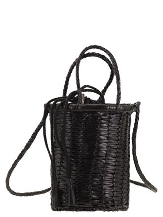 Dragon Lina Mini Woven Leather Bag