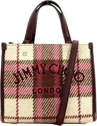 Jimmy Choo London Pre-owned Tote Bags, female, Beige, Size: ONE SIZE Pre-owned Wool Tote Bag
