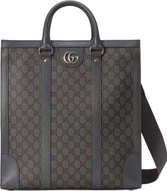 Gucci Ophidia Medium Tote Bag Grey Black 731793-UULHK-8576