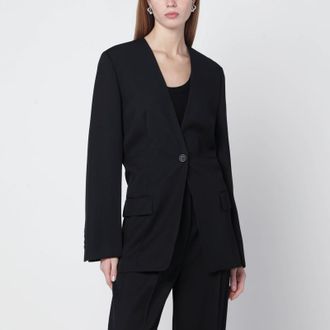 Toteme Black wool-blend jacket