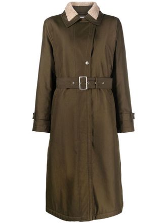 Woolrich Jas met ceintuur - Groen
