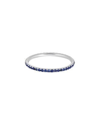 Bony Levy El Mar 18K 0.33 Ct. Tw. 53 Sapphire Eternity Ring