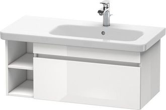 Duravit Unidad De Lavabo Duravit Durastyle De Pared 6396, 1 Extra&iacute;ble, 930mm, Para Lavabo Durastyle A La Derecha, Color (frente/cuerpo): Casta&ntilde;o Oscuro / Basa