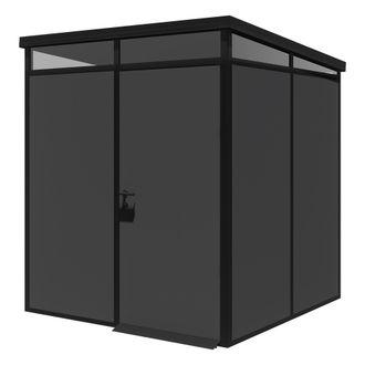 Dmora Caseta De Jard&iacute;n Sucre, Suelo Antideslizante, Con Tragaluz, Modular, Techo 1 Agua Hecho En Italia, Material Del Techo Pl&aacute;stico