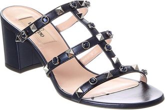 Valentino Rockstud Caged Leather Sandal