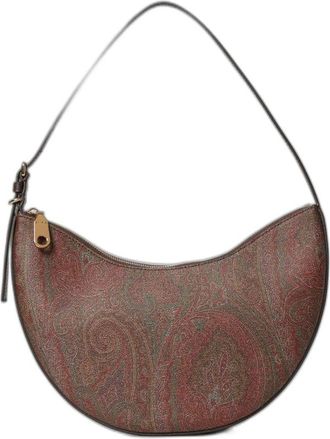 Etro Essential Paisley Hobo Bag - Dames - Schoudertassen - Bruin - ONE Size - Katoen - Tassen