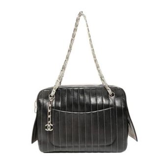 Chanel Pre-owned Shoulder Bags, female, Black, Size: ONE SIZE Pre-owned Vintage Shoulder Bag