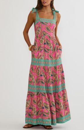 Beach Riot Cover-Up Maxi Dress in Capri Soleil Paisley at Nordstrom, Size X-Small