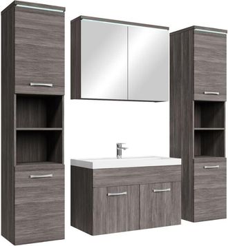 Badplaats Badplaats Conjunto De Muebles De Ba&ntilde;o Paso Xl 80 X 40 Cm - Roble