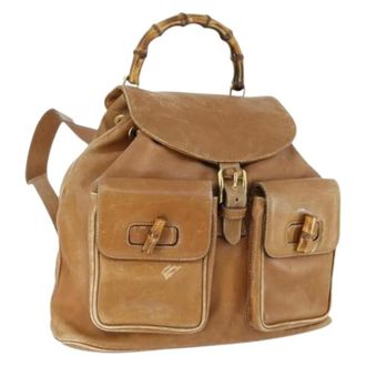 Gucci Zaino Vintage Pre-owned - - Pre-owned - Donna - Beige - ONE SIZE