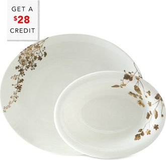Vera Wang Wedgwood Vera Wang For Wedgwood Jardin Serving Set With $28 Credit