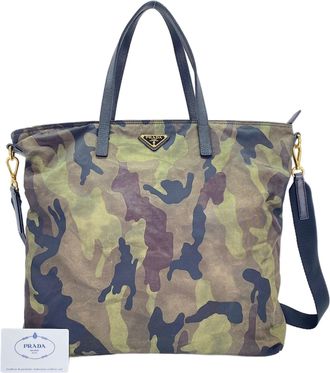 Prada Green Tote Bag (Pre-Owned)