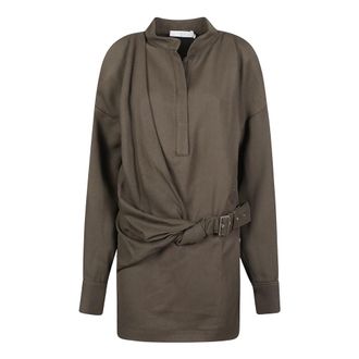 Iro Shirt Dresses - Dresses - Mujer - Marr&oacute;n - S