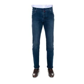 Kiton Slim Fit Jeans, male, Blue, W31, Stone Washed Slim-Fit Denim Jeans