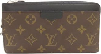 Louis Vuitton Pre-owned Clutches, male, Brown, Size: ONE SIZE Pre-owned Long wallet (bi-fold)