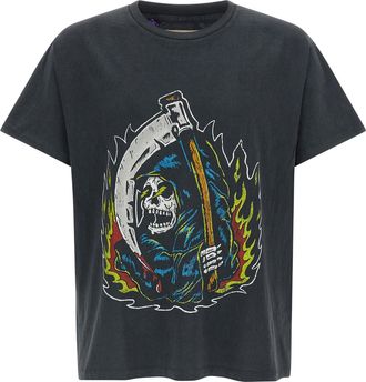 Gallery Dept. Gray Cotton Mens T-Shirt