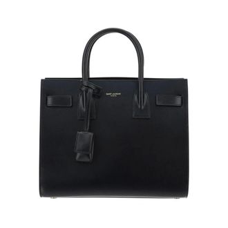 Saint Laurent Classic Leather Handbag with Adjustable Strap - female - Saint Laurent - Handbags - Black - ONE SIZE - Bags