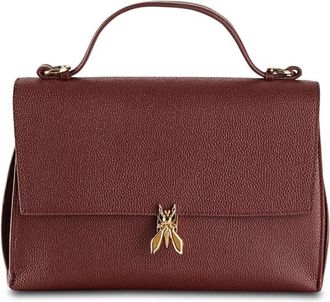 Patrizia Pepe Minimal Fly Crossbody Tas - Dames - Handtassen - Bruin - ONE Size - Leer - Tassen