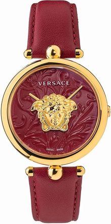 Versace Dameshorloge Palazzo Empire goud Veco 015 20 - Dames - Horloges - Rood - ONE Size - Accessoires