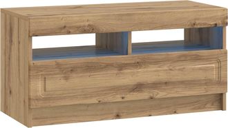 vidaXL Mueble De Tv Led Roble Artisan Madera De Ingenier&iacute;a Vidaxl