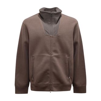 Armani Zip-throughs, male, Green, Size: XL Travel Essential Sweatshirt