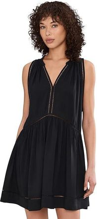 Seafolly Beach Basics Ladder Detail Mini Dress Womens Swimwear Black : XL, Viscose
