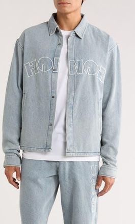 Honor The Gift Indigo Cover Coachs Jacket in Light Indigo at Nordstrom Rack, Size X-Large
