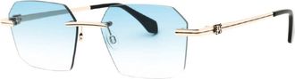 Palm Angels Unisex Black Geometric Sunglasses PERI10GQUARTZ 7644