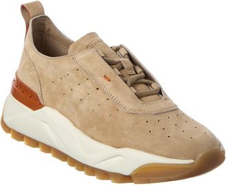 Santoni Suede Sneaker