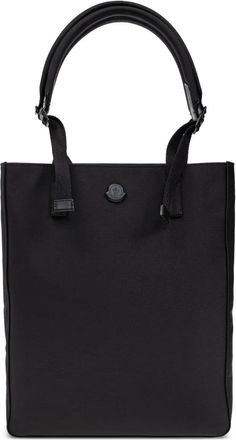 Moncler Borsa tote Pierrick con applicazione - Nero