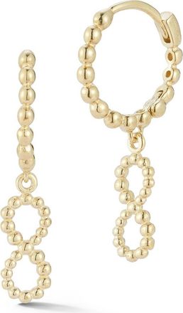 Ember Fine Jewelry Beaded Infinity Drop Earrings in Gold at Nordstrom Rack
