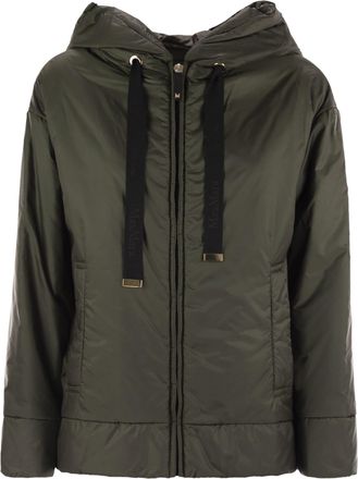 Max Mara Daria Drip Proof Canvas Padded Jacket With Hood