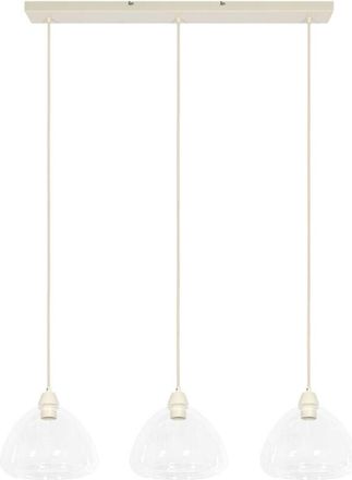 Light & Living Light&living - L&aacute;mpara Colgante - Bisho - Beige - Vidrio - Gran